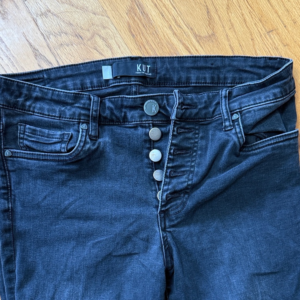Kut from the Kloth Women's Dark Wash High Rise Skinny Jeans